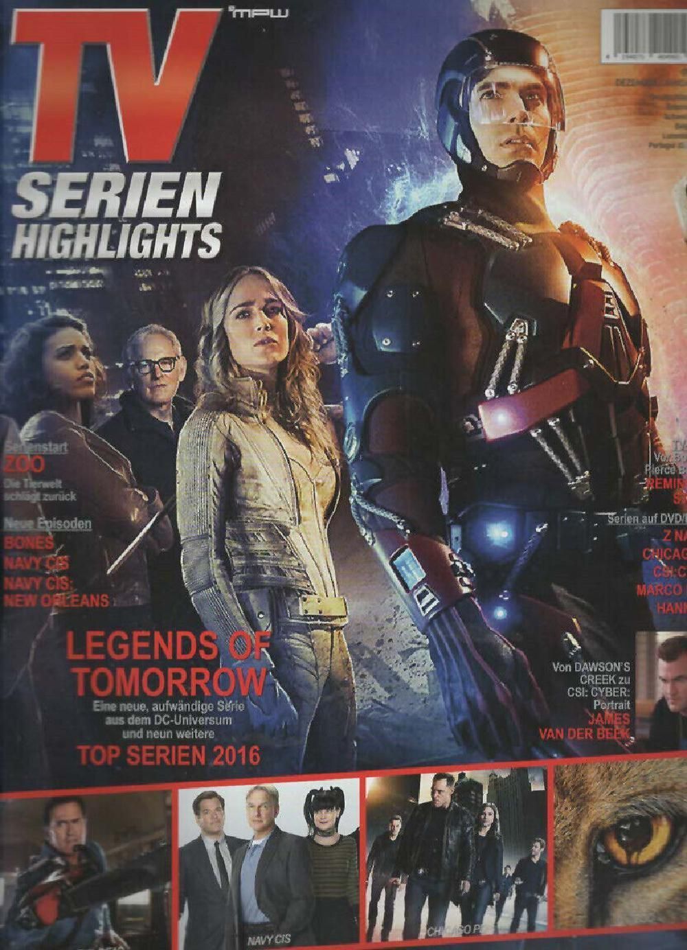 TV Serien Highlights Magazin Deutschland 2015 #239 Caity Lotz James Van Der Beek