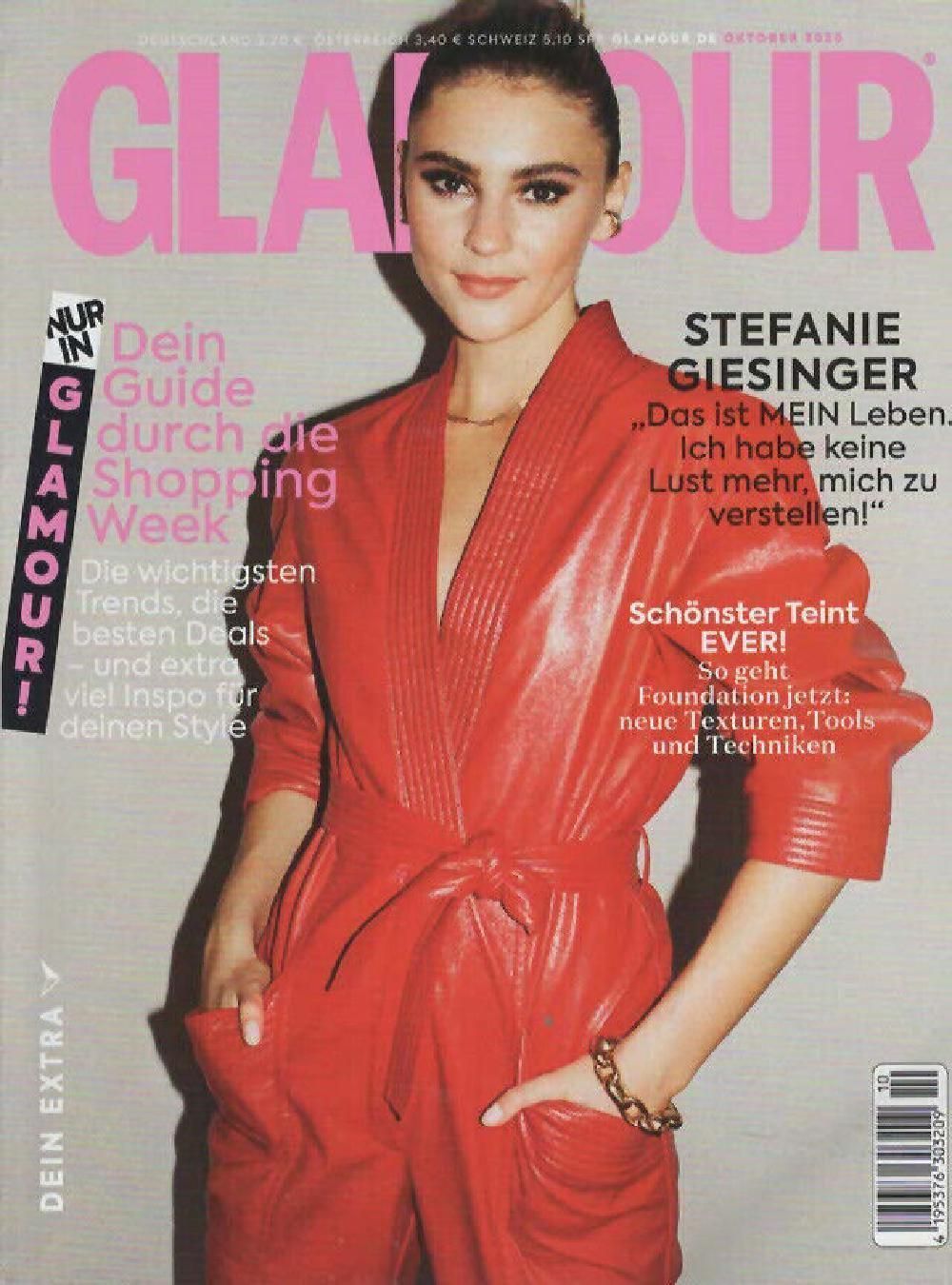 Glamour Magazin Deutschland 2020-10 Stefanie Giesinger