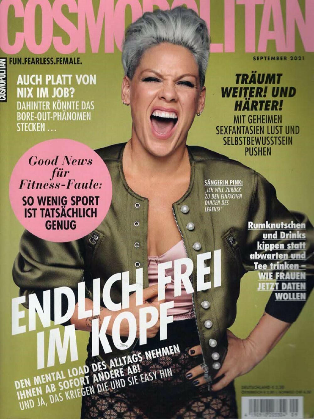 Cosmopolitan Magazin Deutschland 2021-09 Pink