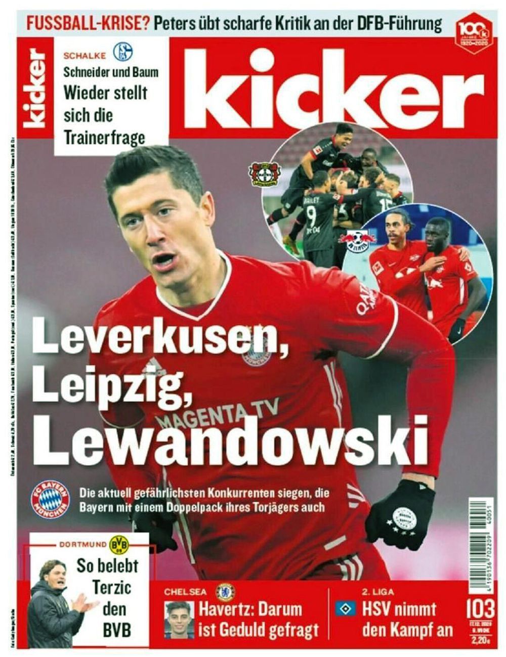 Kicker Magazin Deutschland 2020-103 Robert Lewandowski