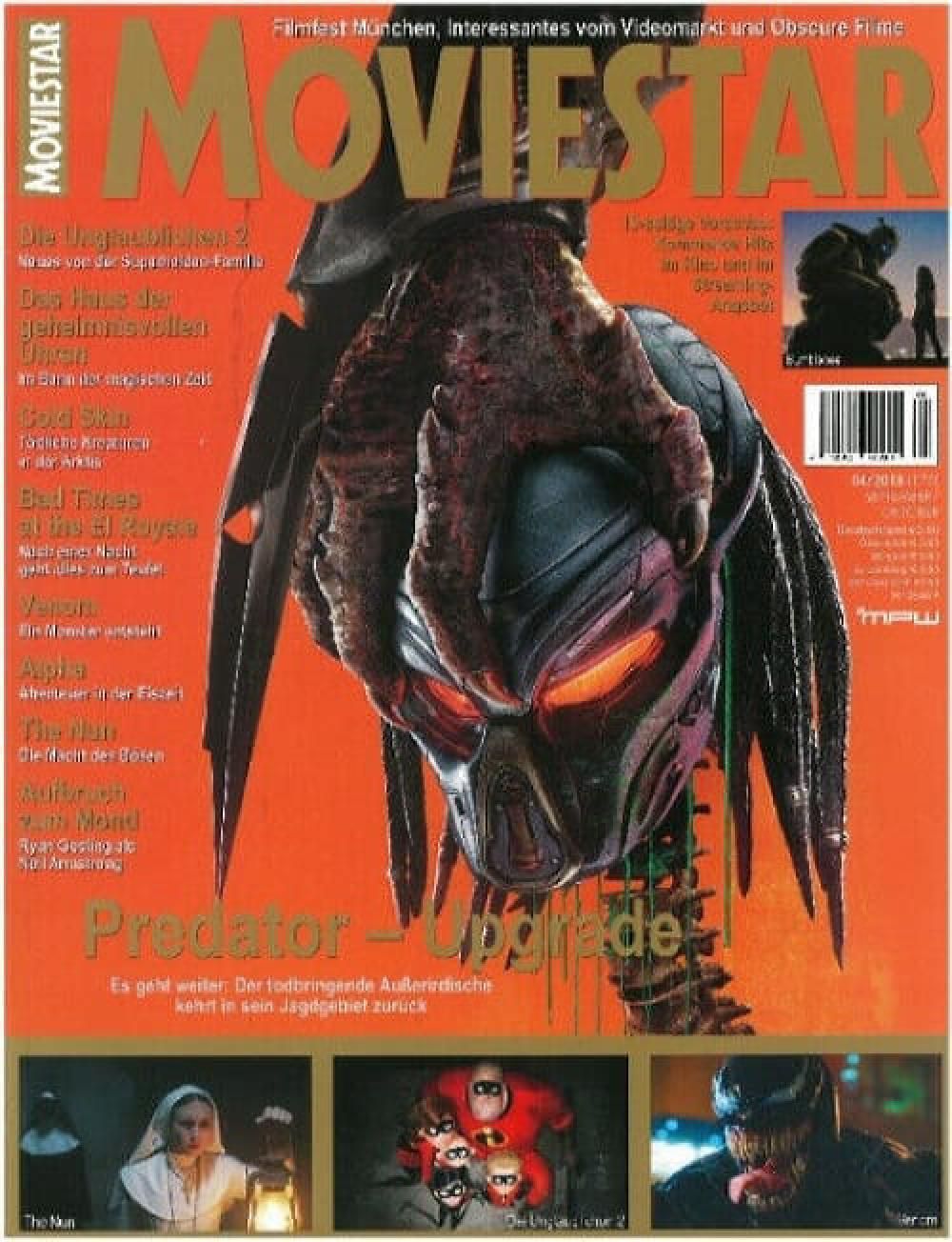 Moviestar Magazine Germany 2018 #170 Predator Original Print Issue