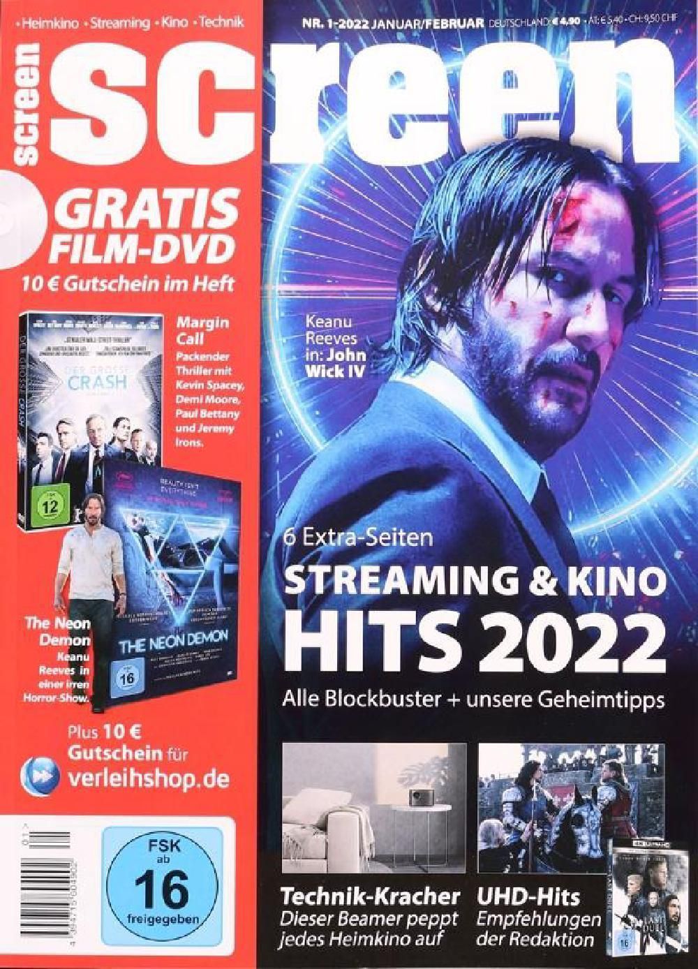 Screen Magazin Deutschland 2022-01 Keanu Reeves Matrix