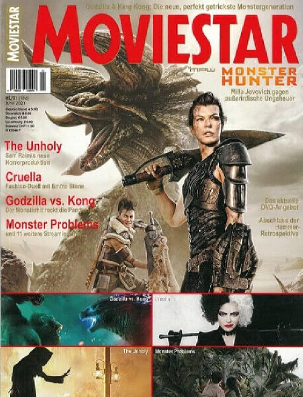 Moviestar Magazin Deutschland 2021 #186 Milla Jovovich
