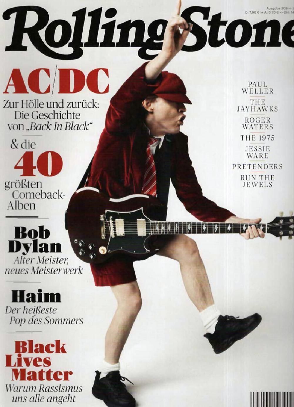 Rolling Stone Magazin Deutschland 2020-07 ACDC Bob Dylan Paul Weller The Jayhawks AC/DC