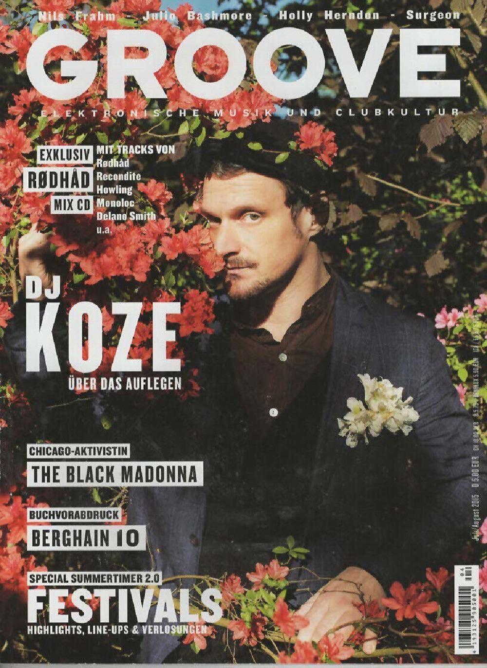 Groove Magazine Germany 2015 #155 DJ Koze The Black Madonna Rodhad Original Print Issue