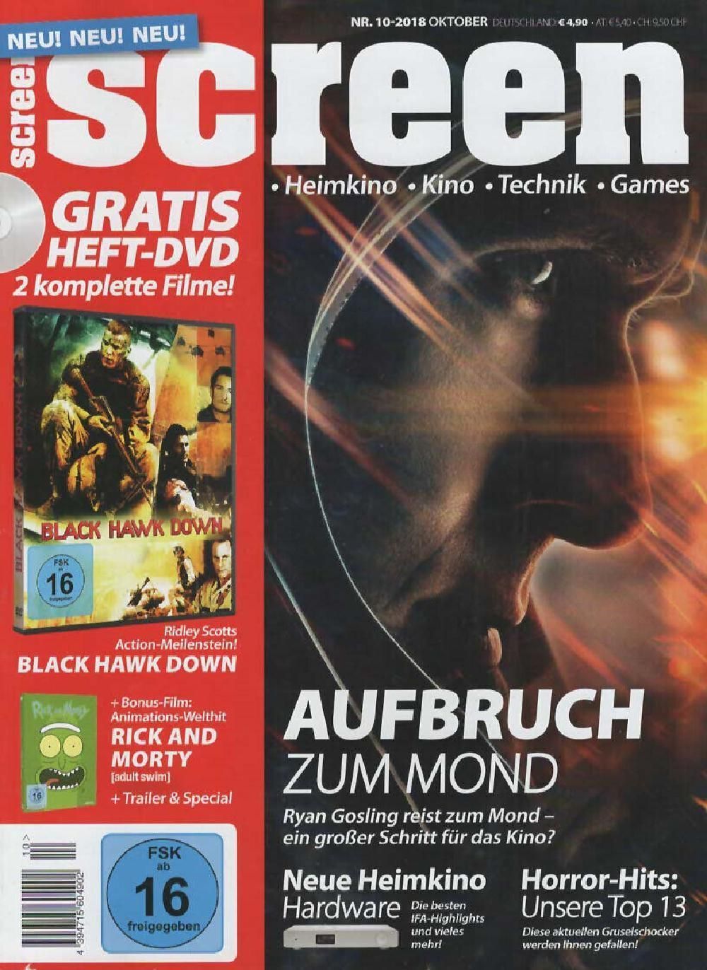 Screen Magazin Deutschland 2018-10 Ryan Gosling