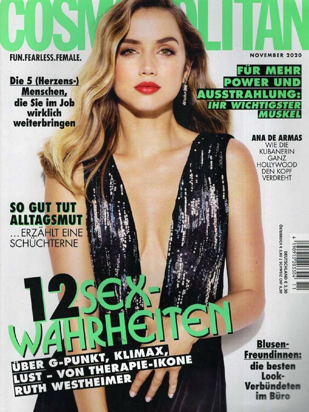 Cosmopolitan Magazine Germany 2020-11 Ana De Armas Original Print Issue