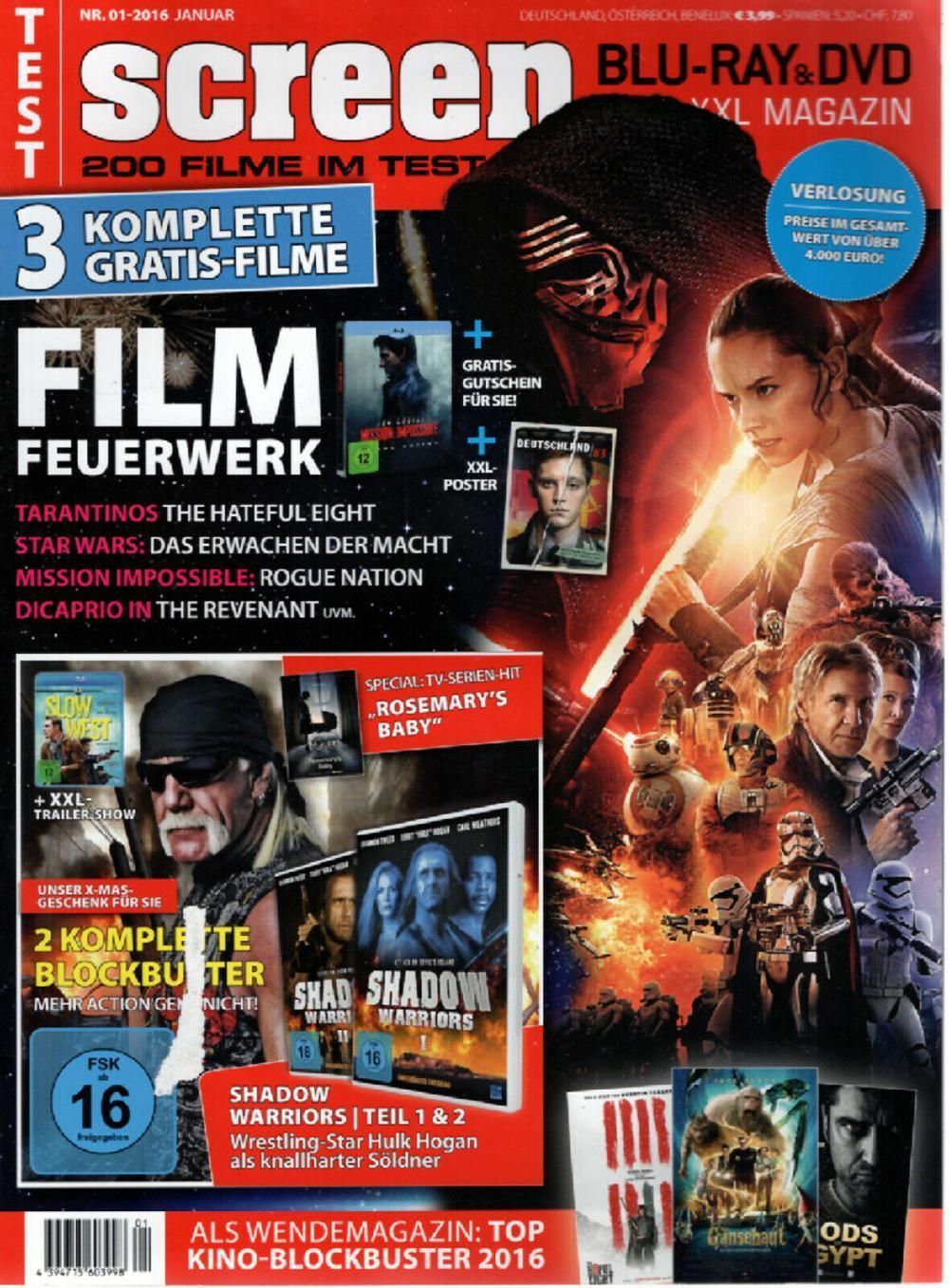 Screen Magasin Tyskland 2016-01 Daisy Ridley ACCEPTABLE