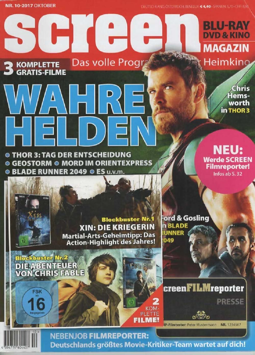 Screen Magazin Deutschland 2017-10 Chris Hemsworth