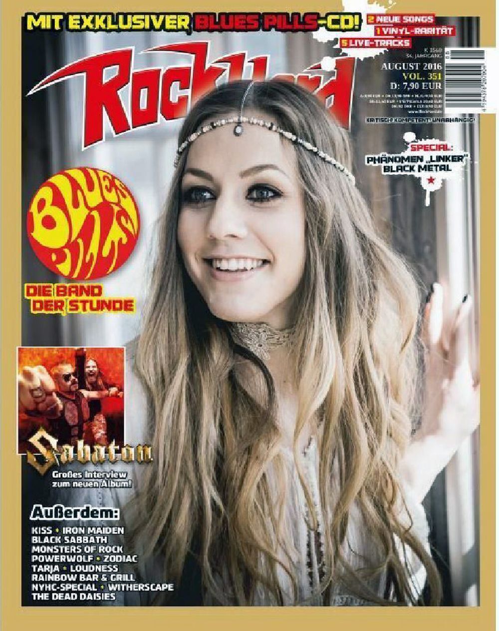Rock Hard Magazin Deutschland 2016 #351 Blues Pills