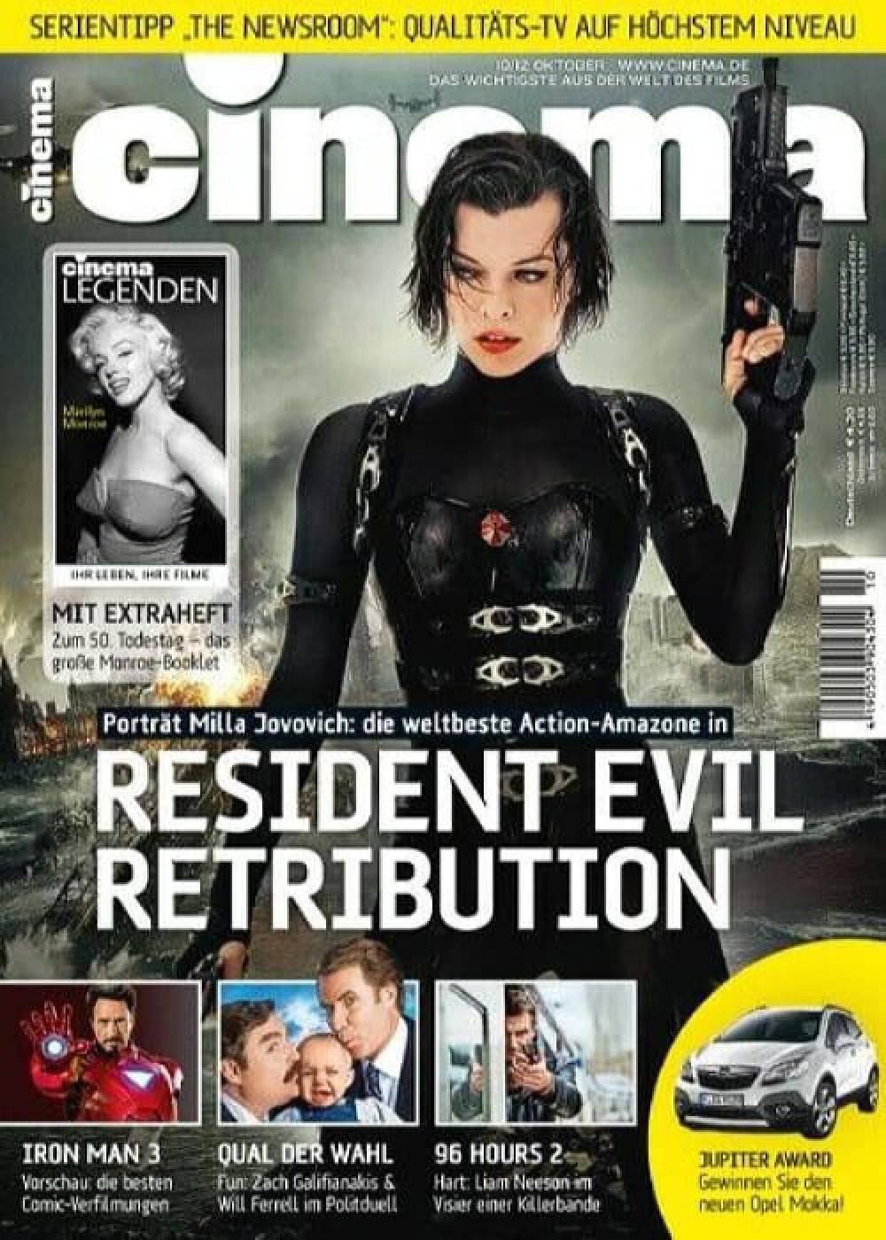 Cinema Magazin Deutschland 2012-10 Milla Jovovich Iron Man