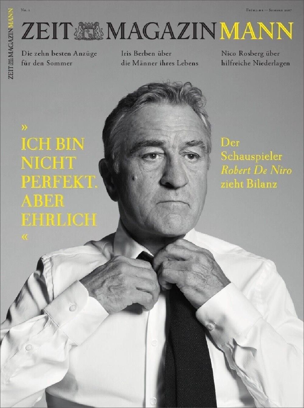 Zeit Magazine Mann Allemagne 2017-01 Robert De Niro Édition originale