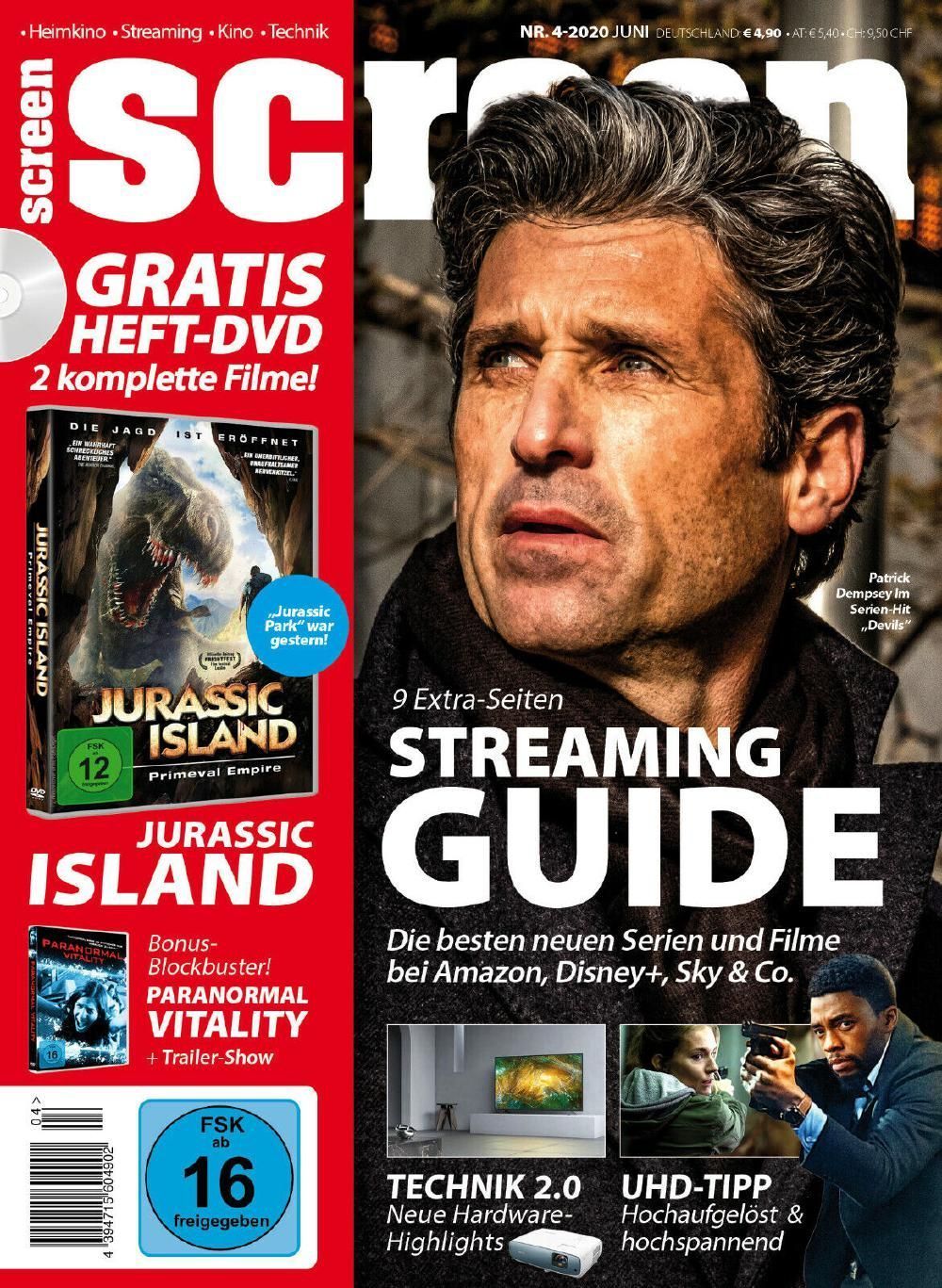 Screen Magazine Allemagne 2020-04 Patrick Dempsey Édition originale