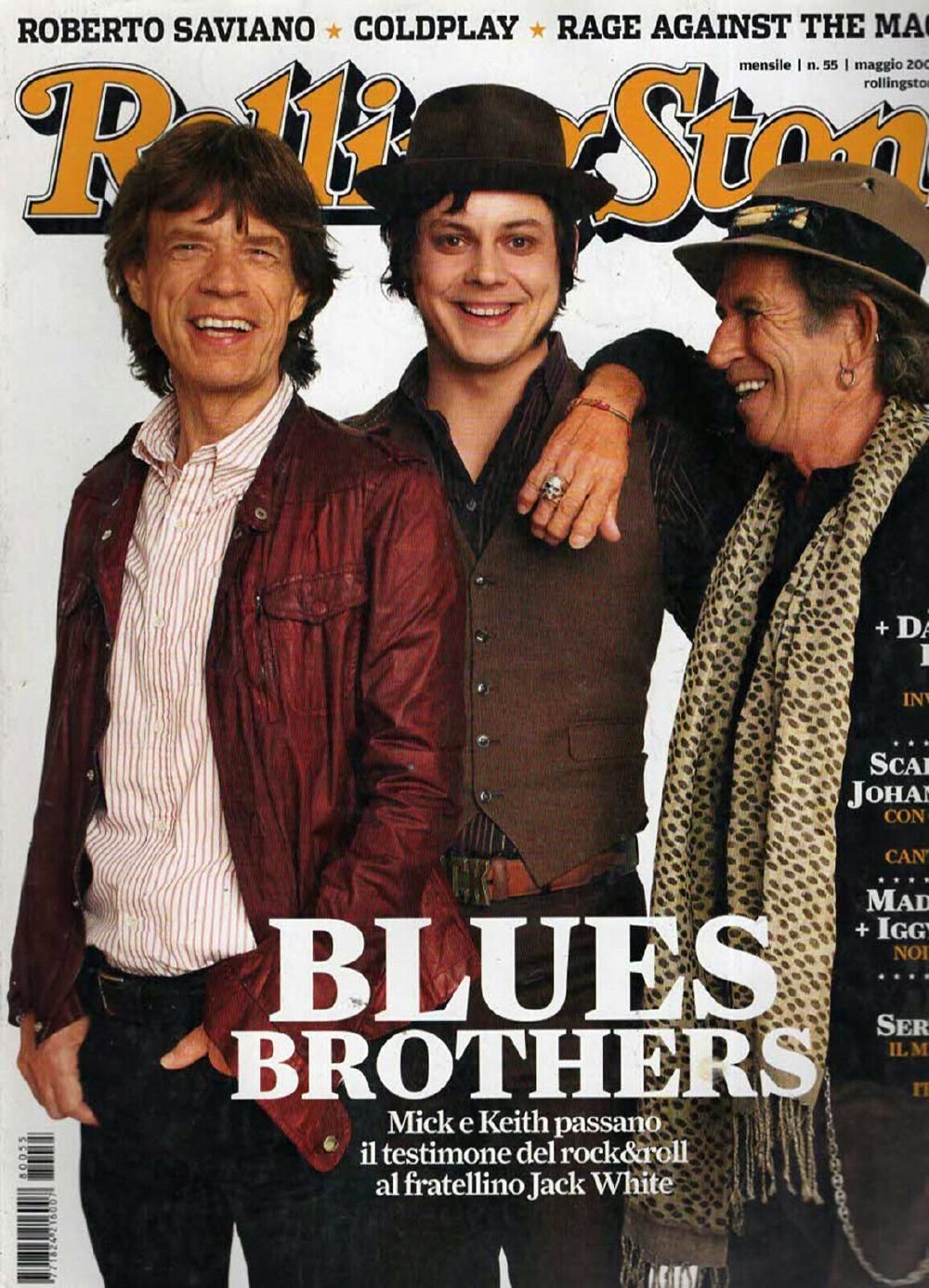 Rolling Stone Magazin Italien 2008 #55 Mick Jagger Keith Jack White Coldplay Rage Against