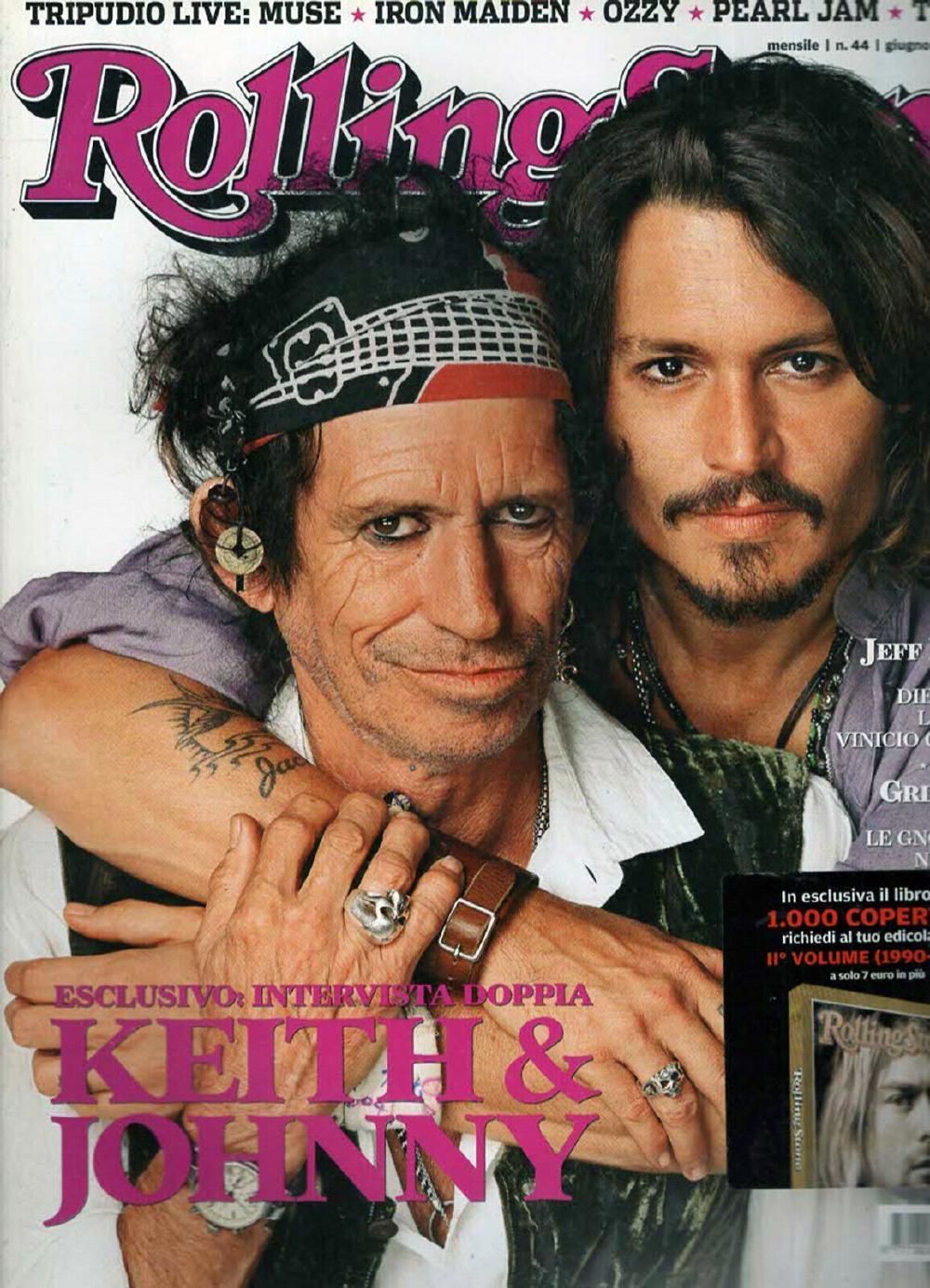 Rolling Stone Magazin Italien 2007 #44 Keith Richards Johnny Depp Iron Maiden