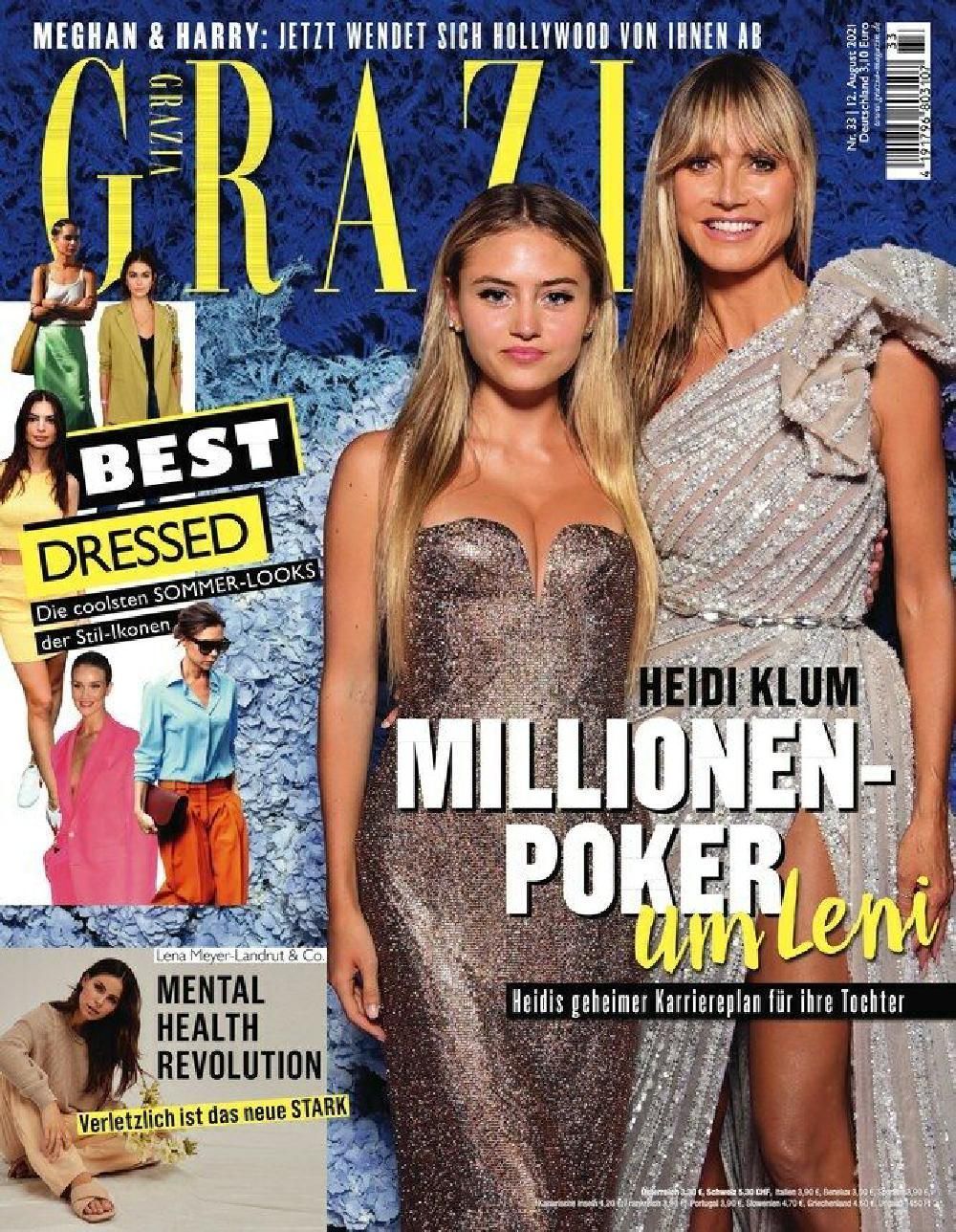 Grazia Magazin Deutschland 2021-33 Heidi Klum Leni