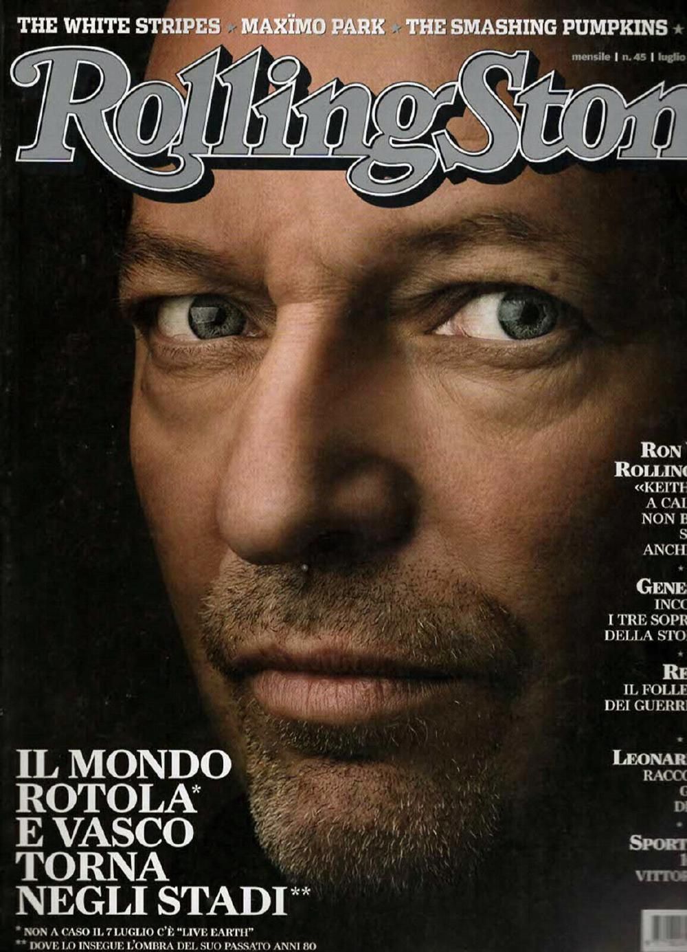 Rolling Stone Magazin Italien 2007 #45 Vasco Rossi The White Stripes Maximo Park