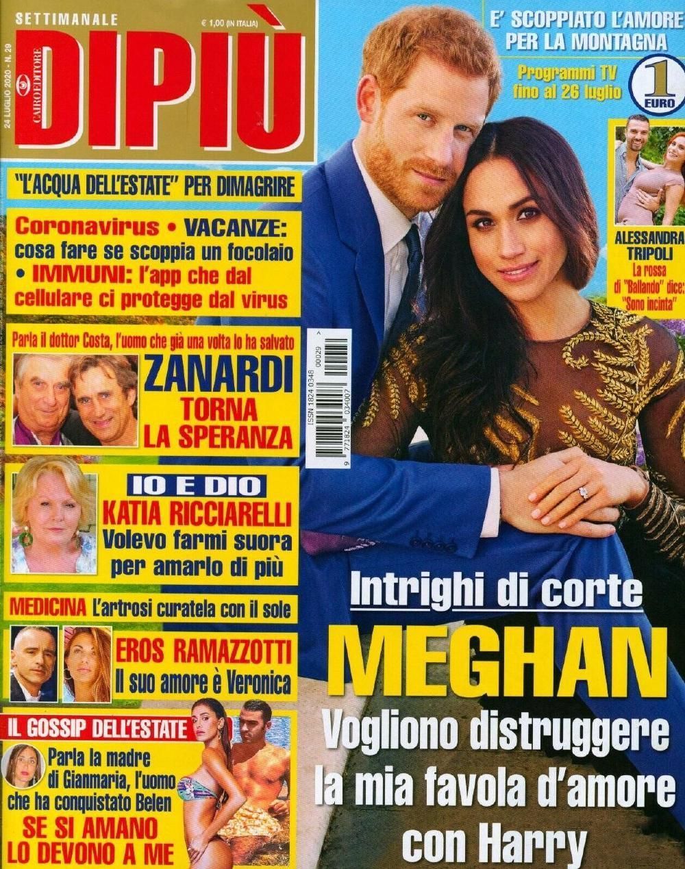 Dipiu Magasin Italien 2021-29 Prince Harry Meghan Markle Originalutgåva