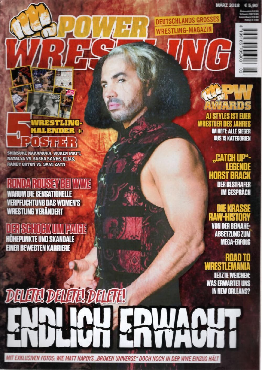 Power Wrestling Magazin Deutschland 2018-03 Matt Hardy