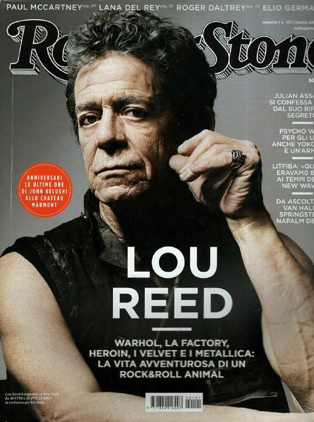 Rolling Stone Magazin Italien 2012 #101 Lou Reed Paul McCartney Lana Del Rey