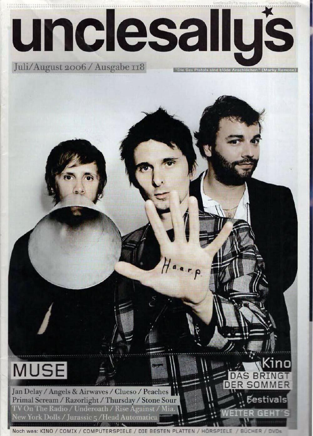 Unclesallys Magazin Deutschland 2006 #118 Muse Peaches Primal Scream Stone Sour