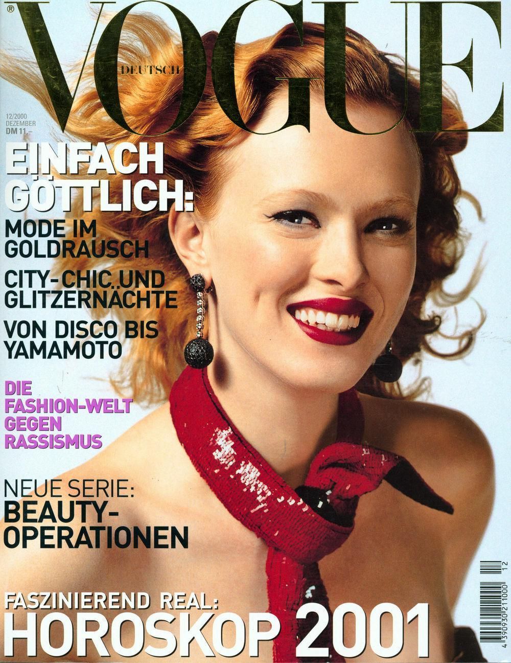 Vogue Tijdschrift Duitsland 2000-12 – Karen Elson – Originele uitgave