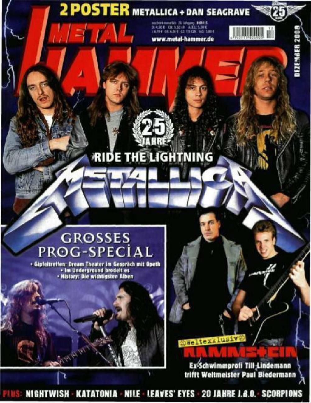 Metal Hammer Magazin Deutschland 2009-12 Metallica Dream Theater Opeth