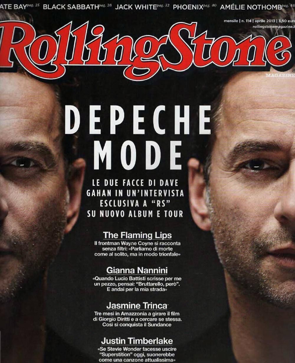Rolling Stone Magazine Italy 2013 #114 Depeche Mode The Flaming Lips Timberlake