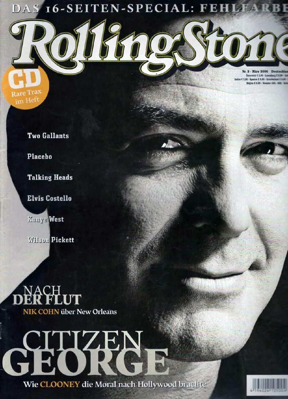 Rolling Stone Magazin Deutschland 2006-03 George Clooney Fehlfarben Elvis Costello
