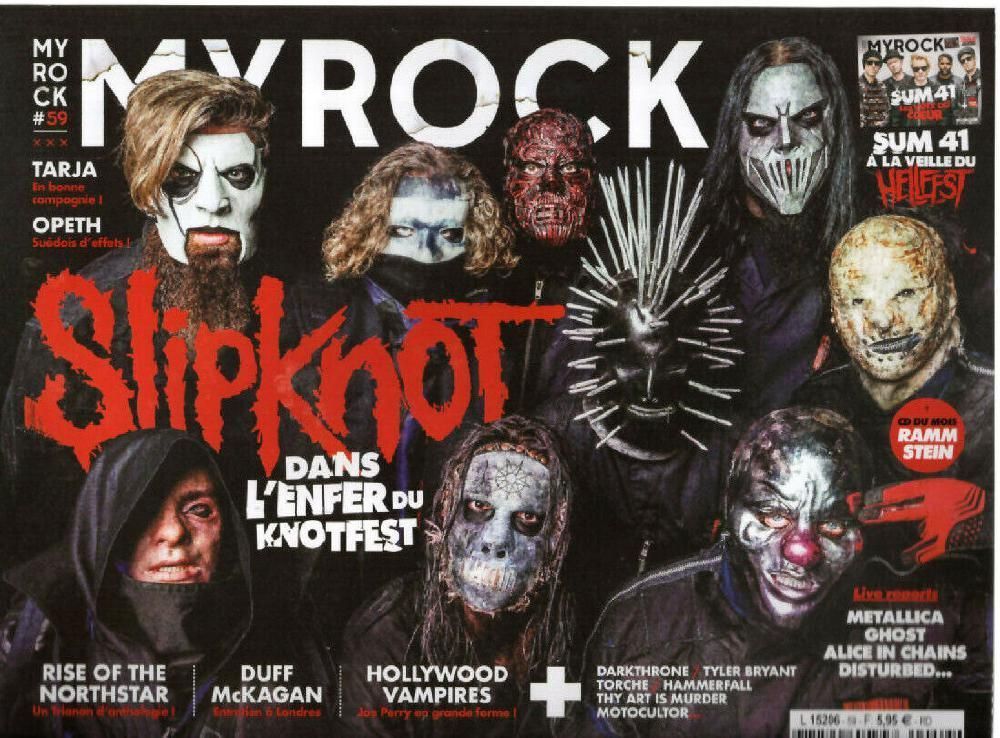 MyRock Magazin Frankreich 2018 #59 Slipknot In Flames Papa Roach Children Of Bodom