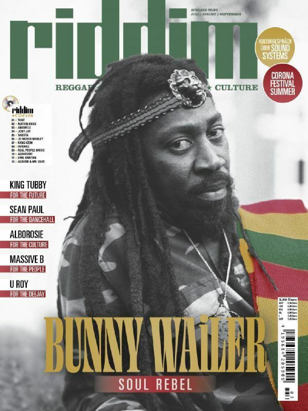 Riddim Magazin Deutschland 2021 #105 Bunny Wailer