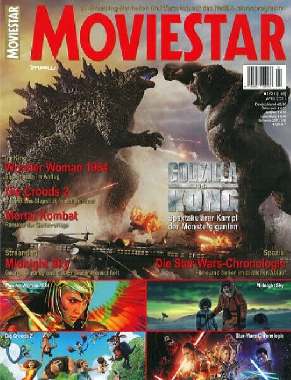 Moviestar Magazin Deutschland 2021 #185 Godzilla Kong