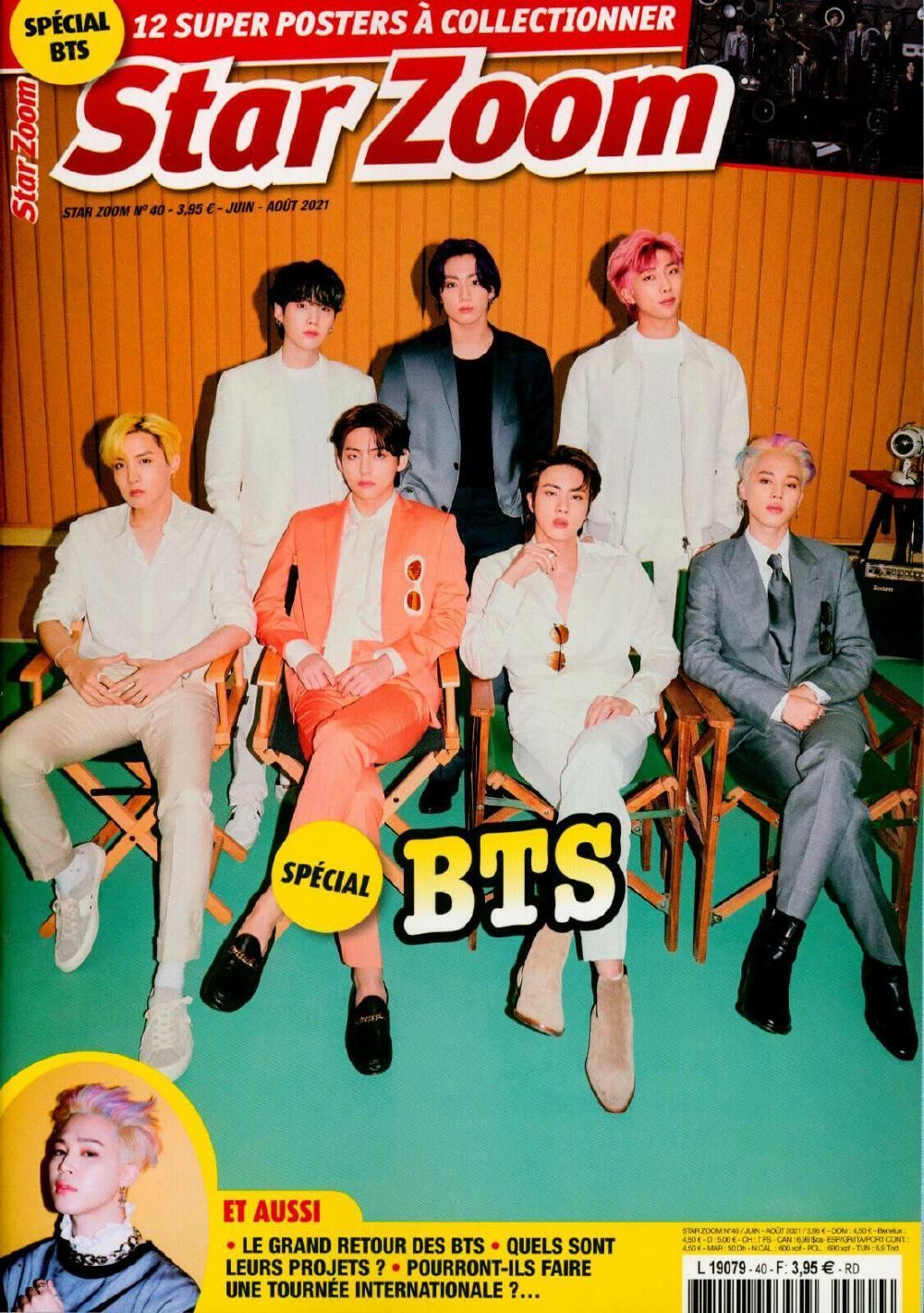 Star Zoom Magasin Frankrike 2021 #40 BTS Originalutgåva