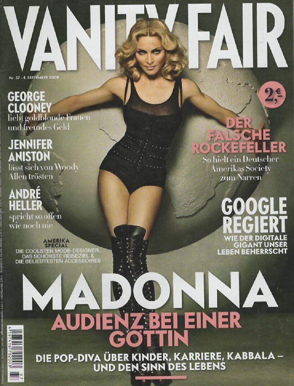 Vanity Fair Magazin Deutschland 2008-37 Madonna