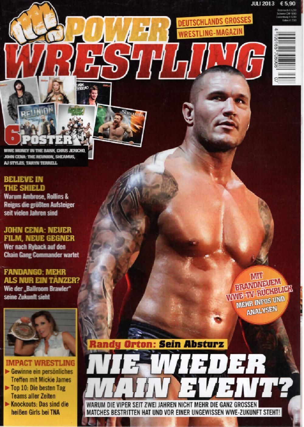 Power Wrestling Magazin Deutschland 2013-07 Randy Orton Mickie James