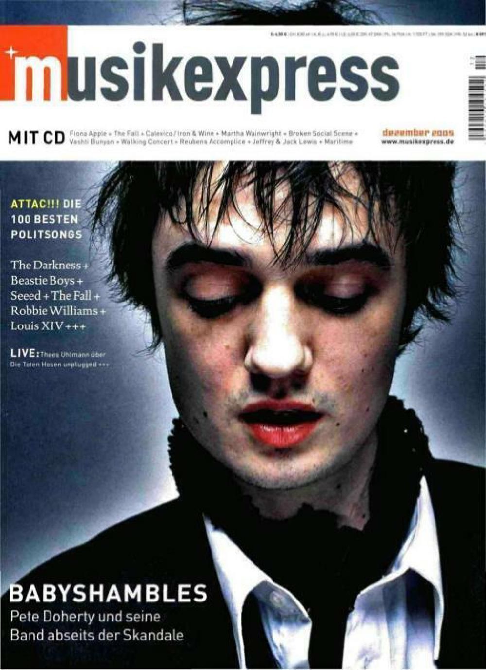 Musikexpress Magazin Deutschland 2005-12 Babyshambles Pete Doherty