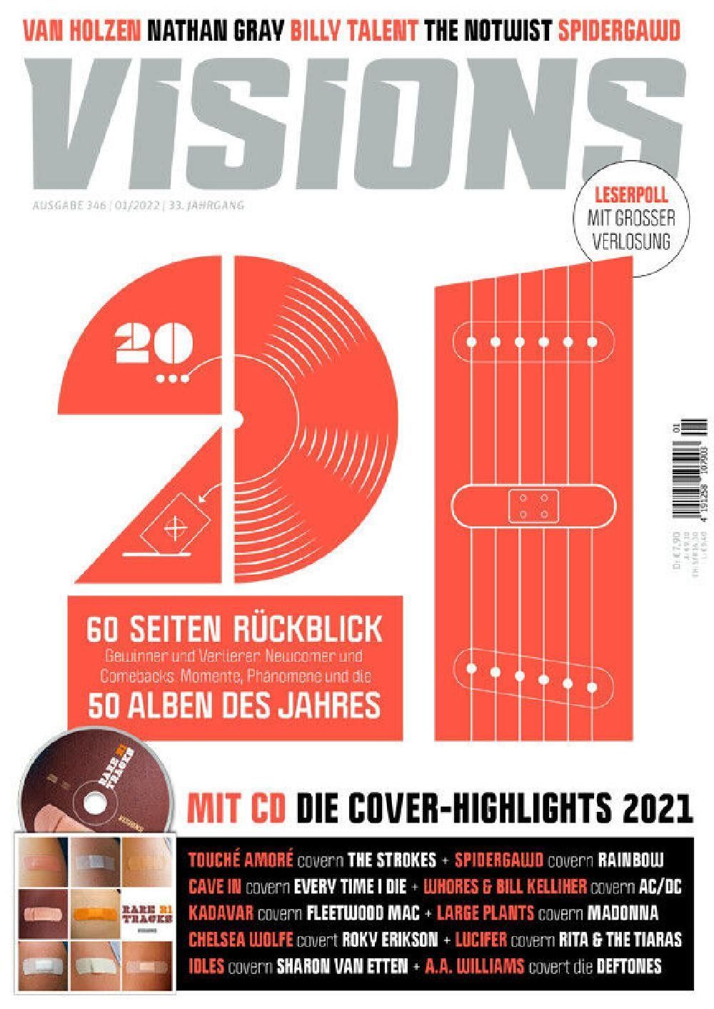 Visions Magazin Deutschland 2022-02 Billy Talent Jim Lindberg Nathan Gray #347