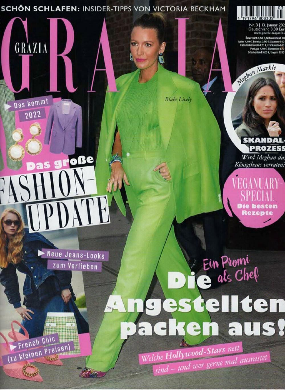 Grazia Magazin Deutschland 2022-03 Blake Lively Meghan Markle