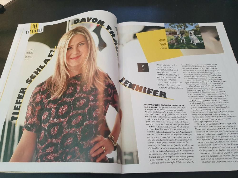 Grazia Revista Alemanha 2022-19 Jennifer Aniston Edição original