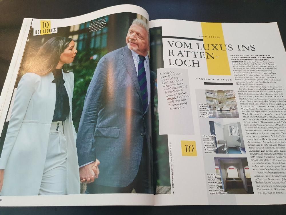 Grazia Magasin Tyskland 2022-19 Boris Becker Originaludgave