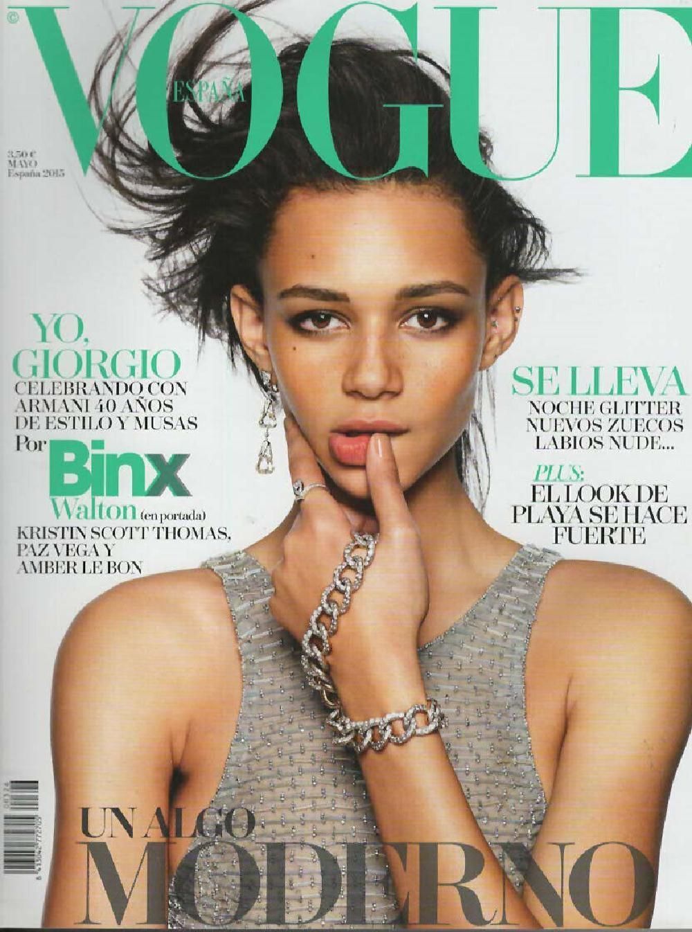 Vogue Magasin Spanien 2015 #326 Binx Walton Originalutgåva