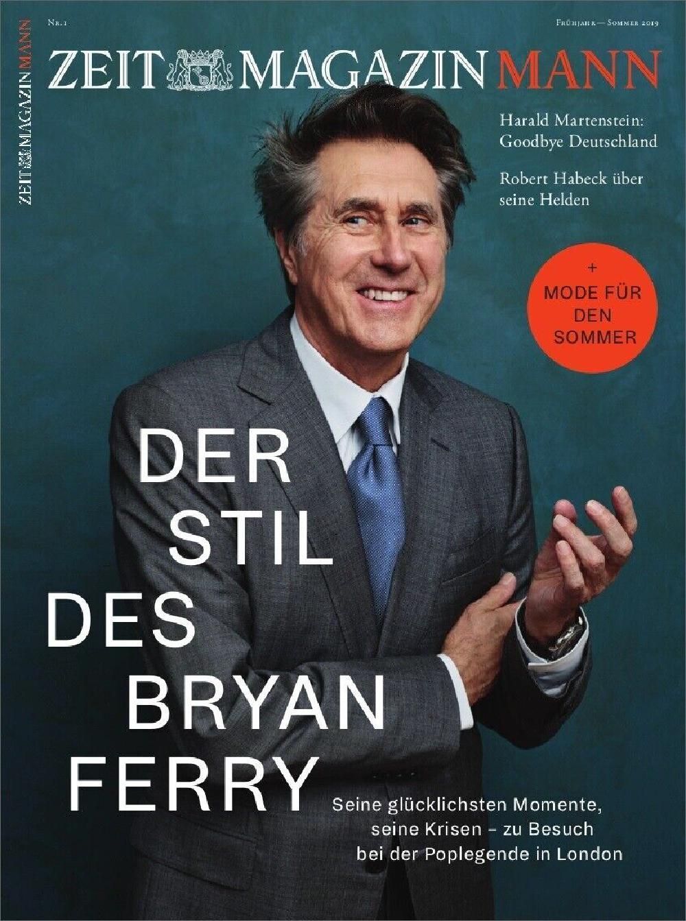Zeit Lehti Mann Saksa 2019 -1 Bryan Ferry Alkuperäinen painos