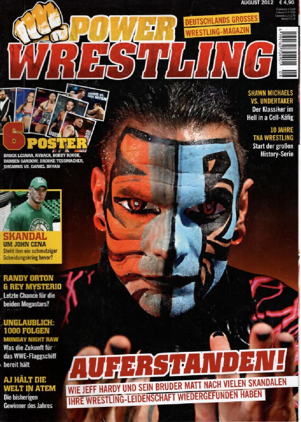 Power Wrestling Magazin Deutschland 2012-08 Jeff Hardy Matt