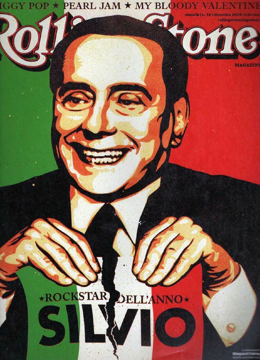 Rolling Stone Magazin Italien 2009 #74 Stolto Berlusconi U2 Iggy Pop Pearl Jam U2