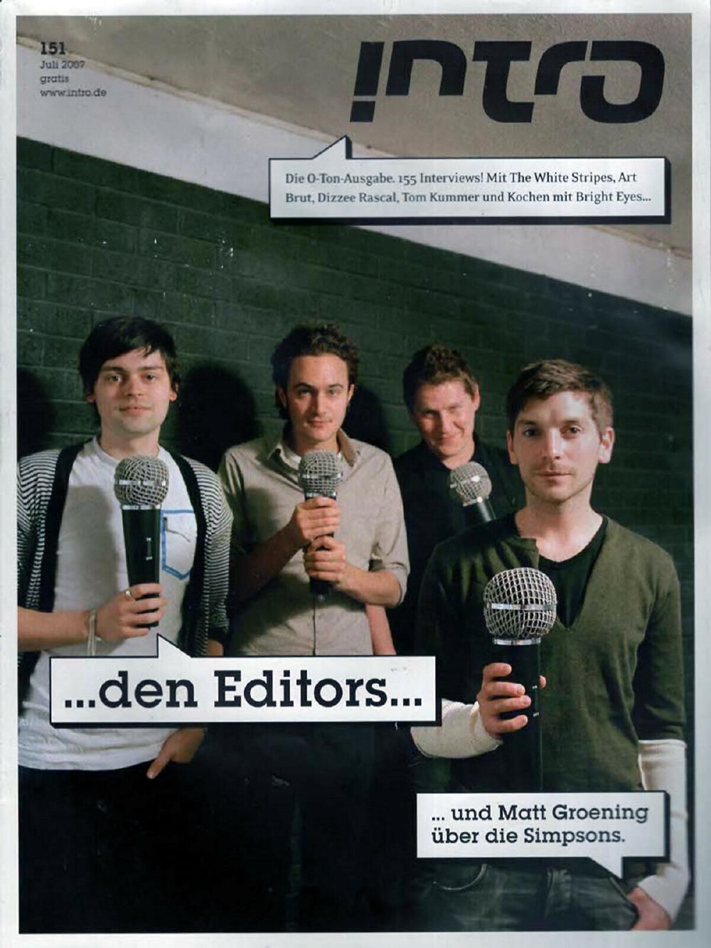 Intro Magazin Deutschland 2007 #151 Editors White Stripes Art Brut Dizzee Rascal
