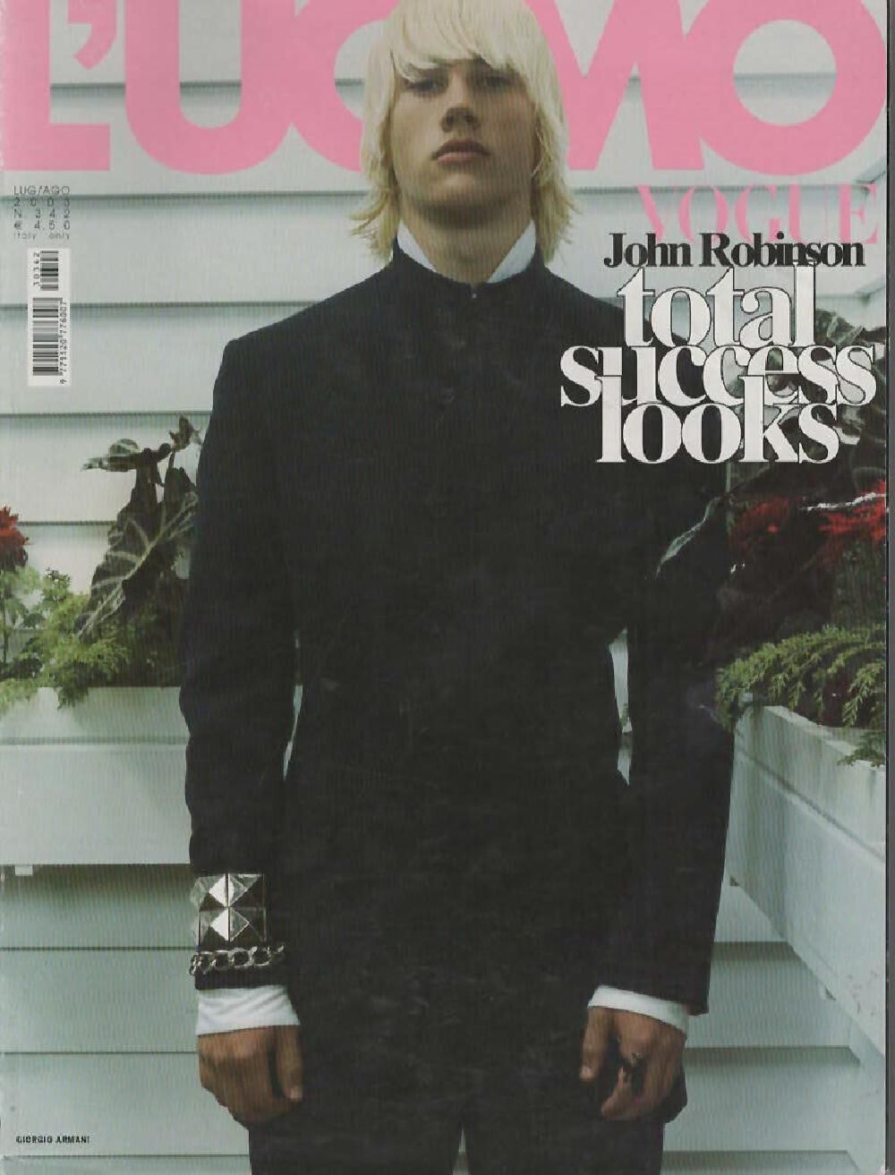 L'Uomo Vogue Magazin Italien 2003 #342 John Robinson