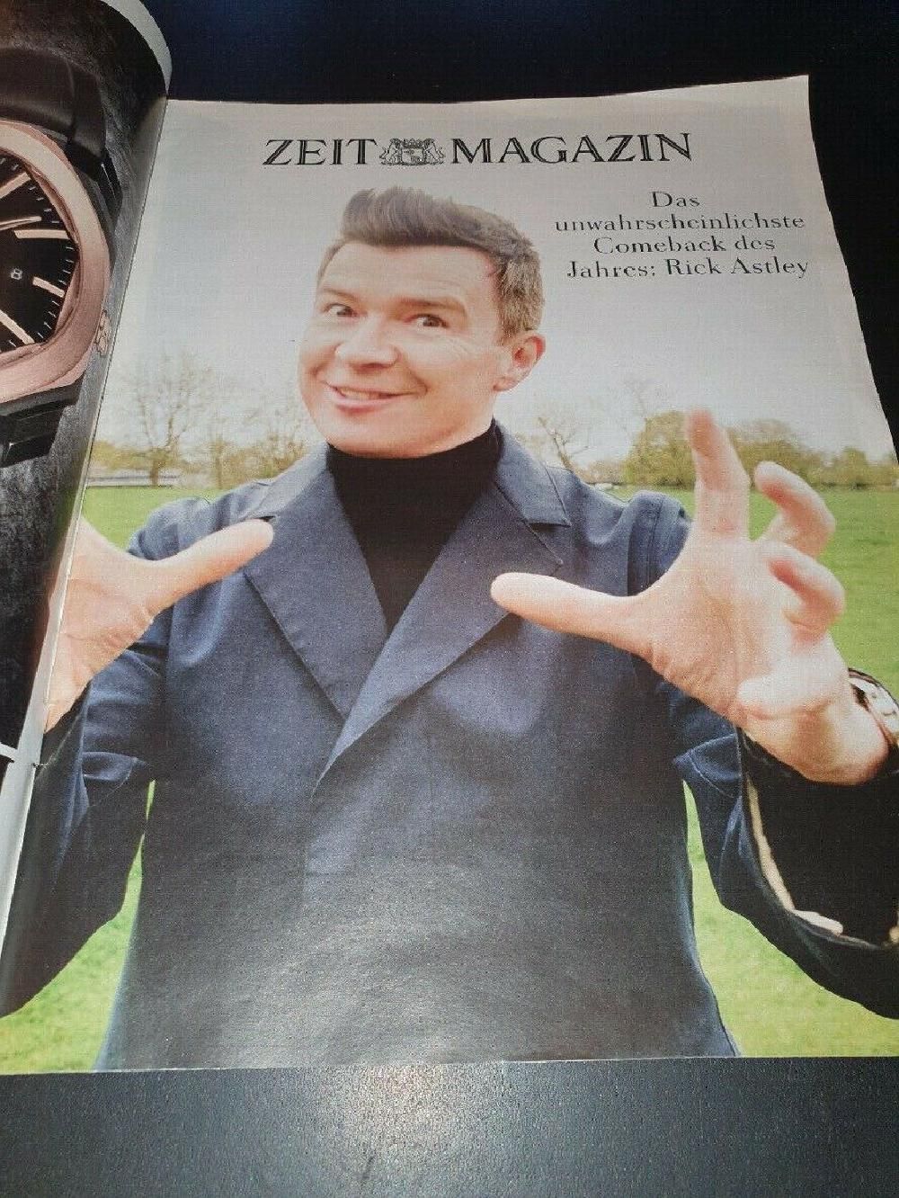 Zeit Magazin Deutschland 2016-21 Rick Astley
