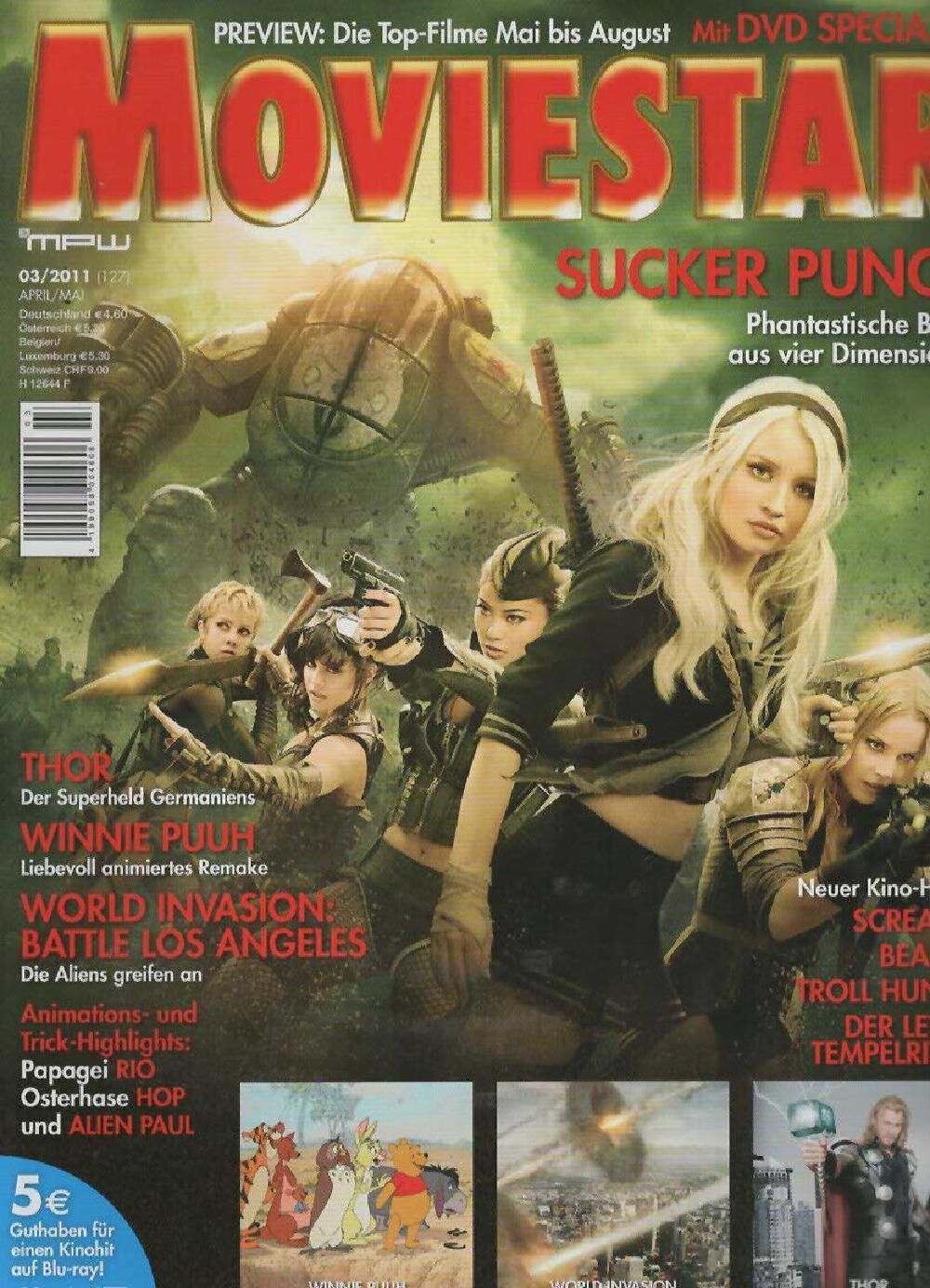 Moviestar Magazin Deutschland 2011 #127 Emily Browning Abbie Cornish Malone