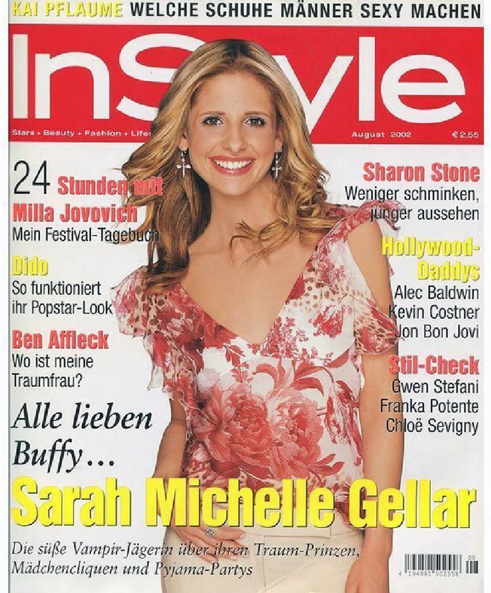 InStyle Magasin Tyskland 2002-08 Sarah Michelle Gellar Originaludgave