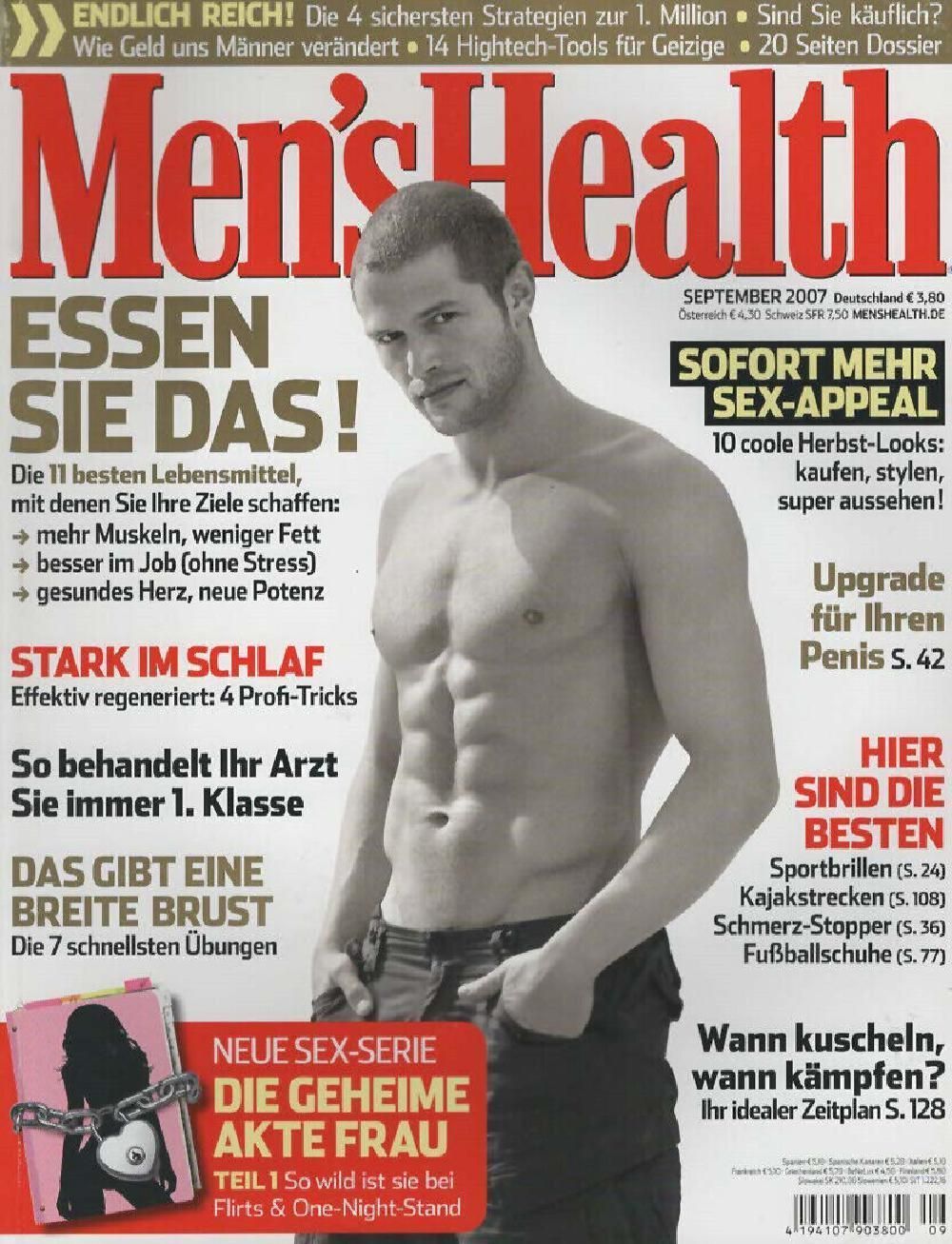 Mens Health Magazin Deutschland 2007-09 Daniel Schäfer